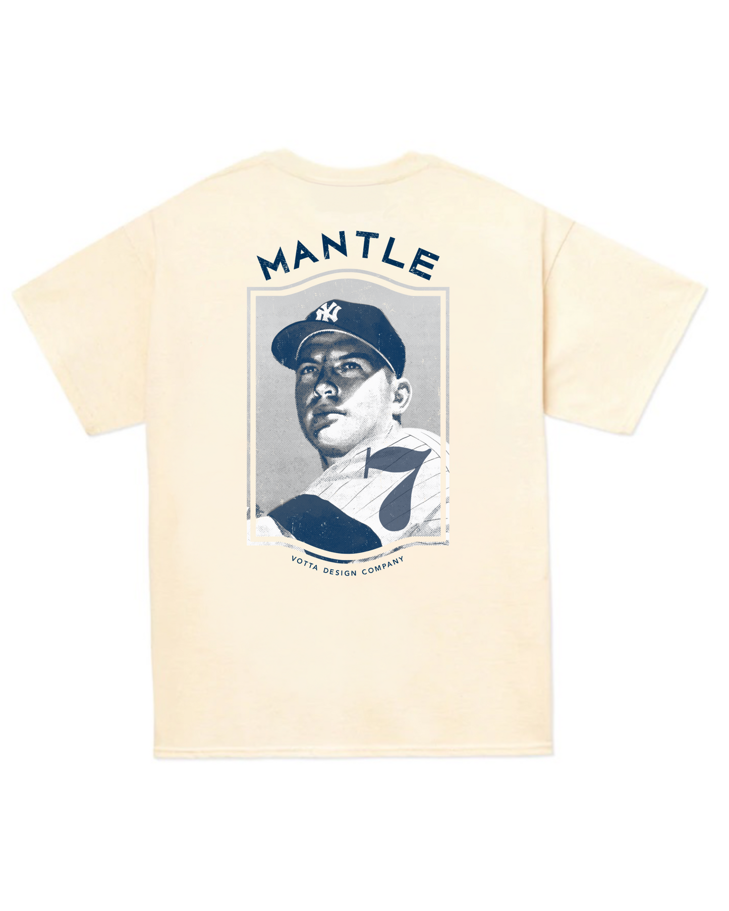 Vintage Baseball Tee - Mickey Mantle