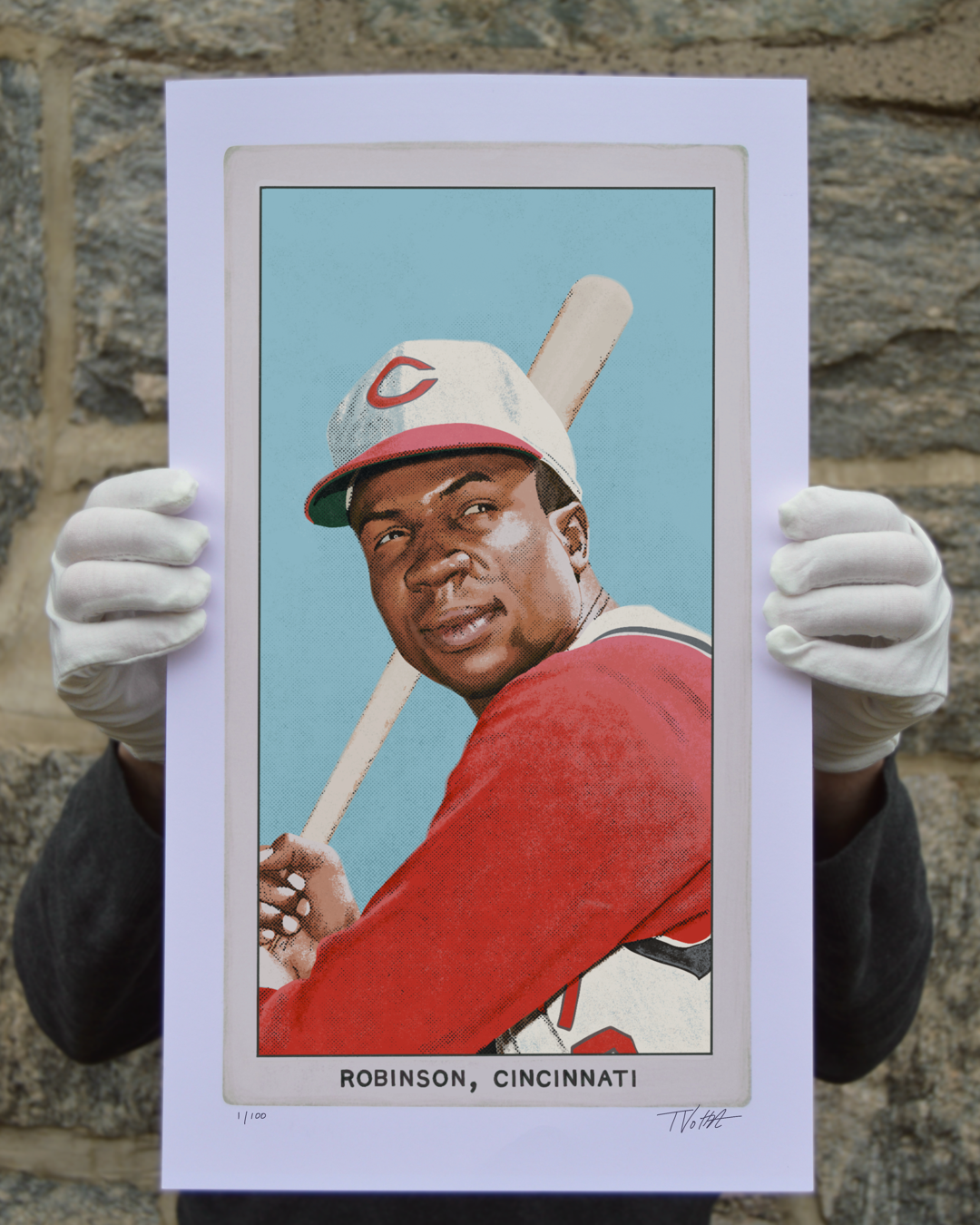 T206 Frank Robinson - 11” x 19” Art Print