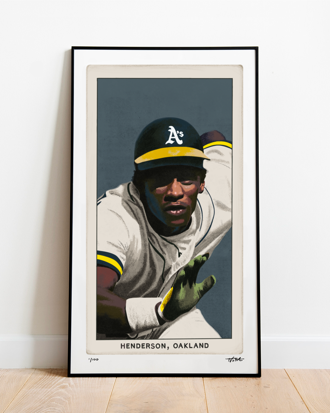 T206 Rickey Henderson - 11” x 19” Art Print