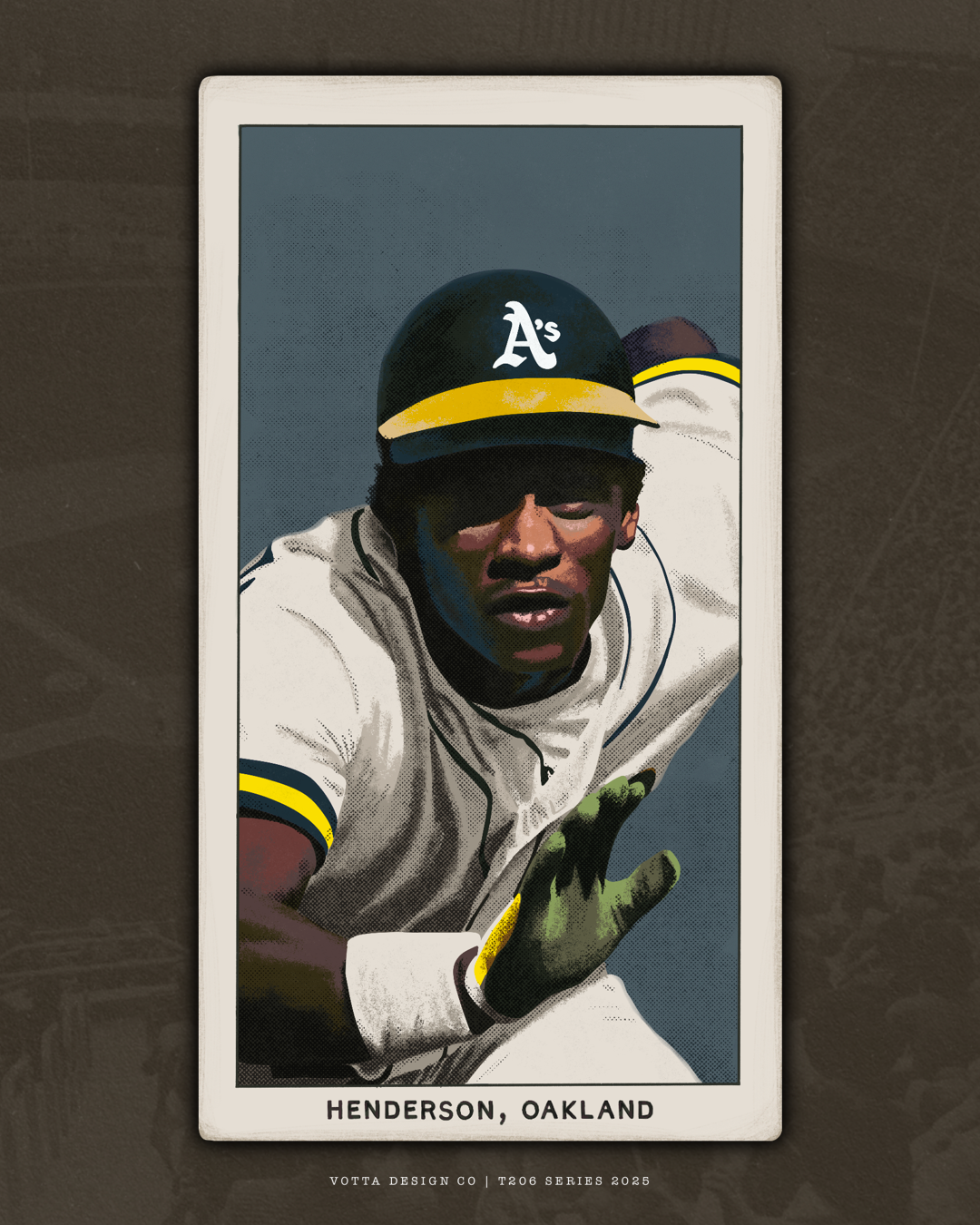T206 Rickey Henderson - 11” x 19” Art Print