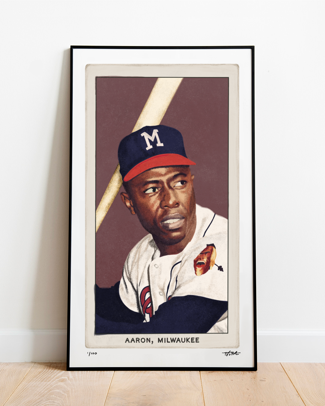 T206 Hank Aaron - 11” x 19” Art Print