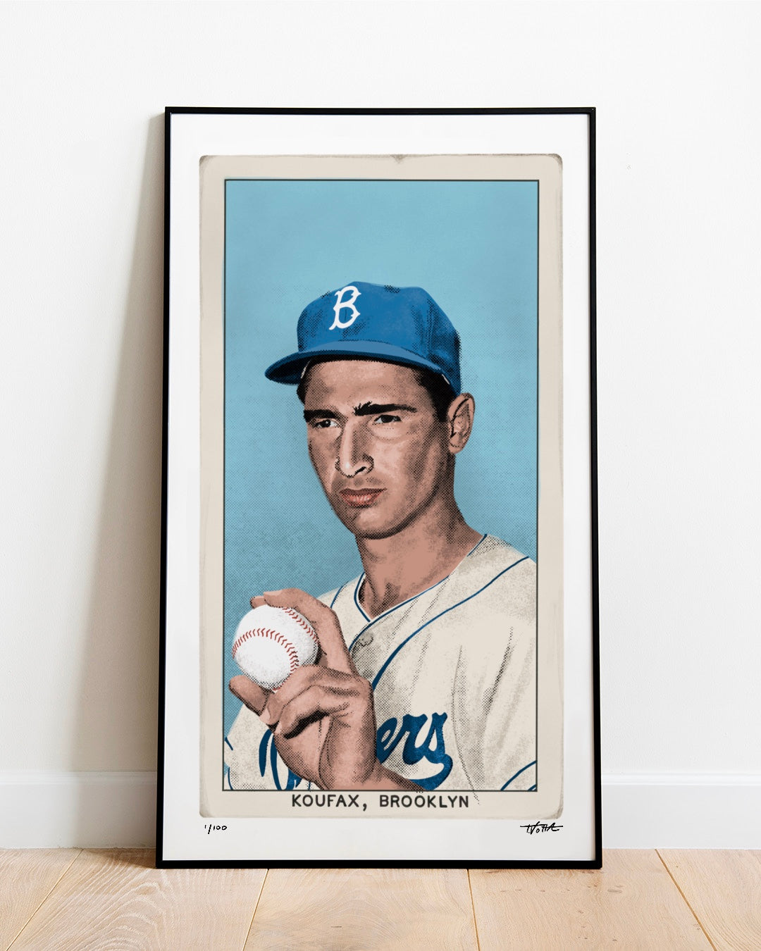 T206 Sandy Koufax - 11” x 19” Art Print