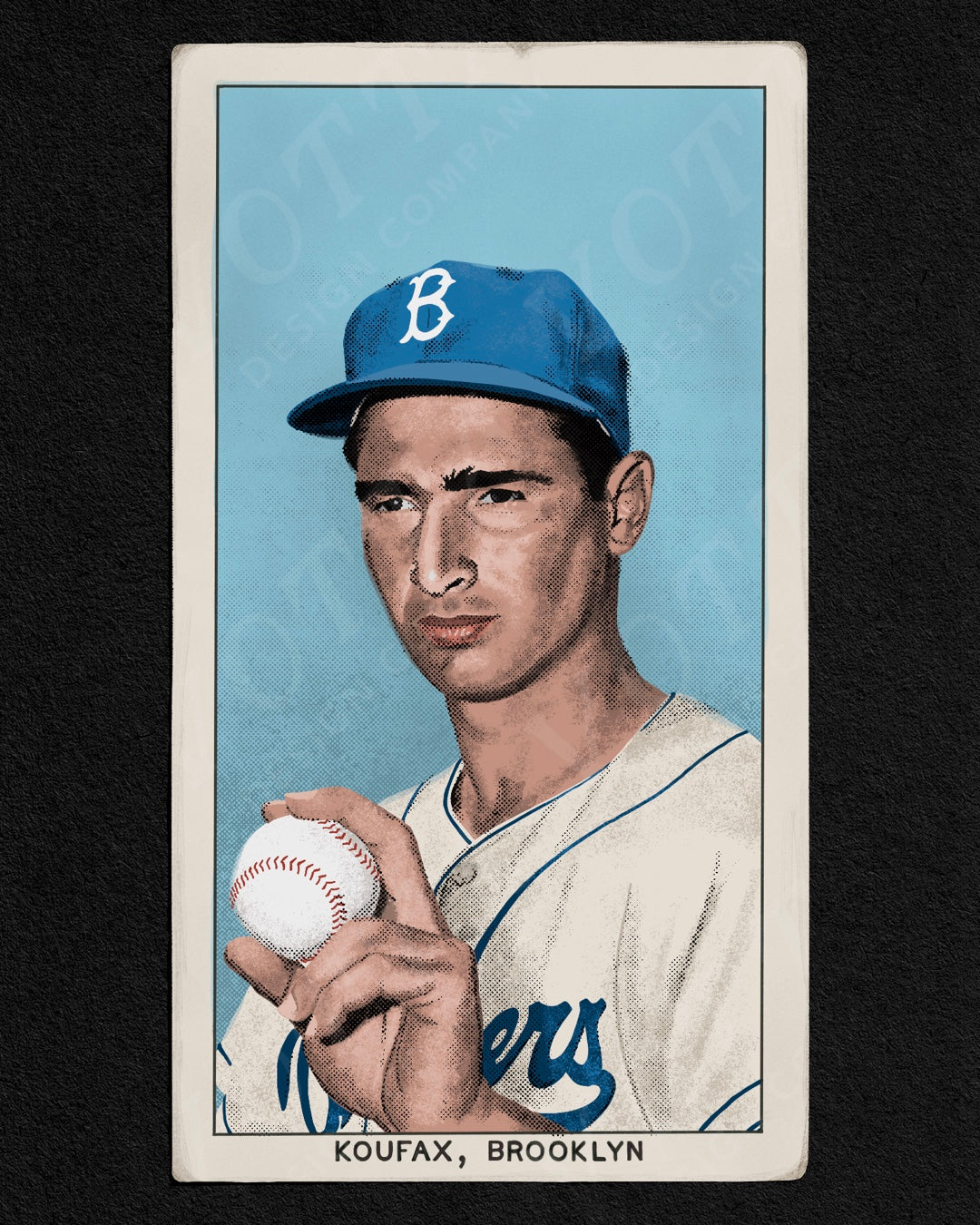 T206 Sandy Koufax - 11” x 19” Art Print