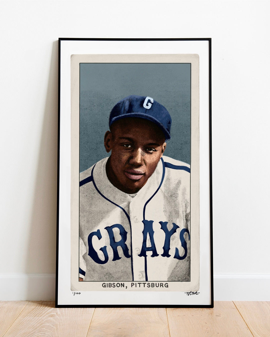 T206 Josh Gibson - 11” x 19” Art Print