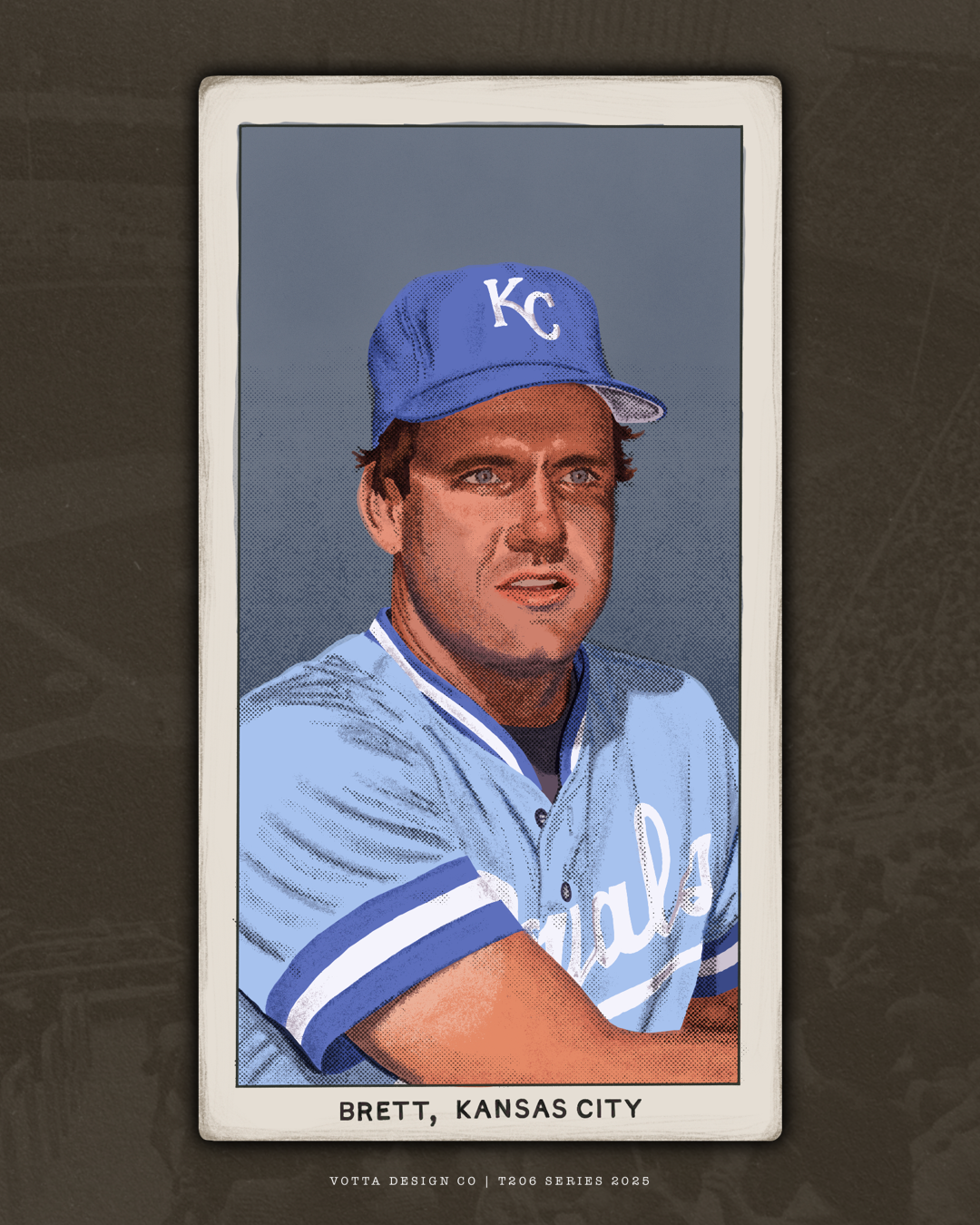 T206 George Brett  - 11” x 19” Art Print