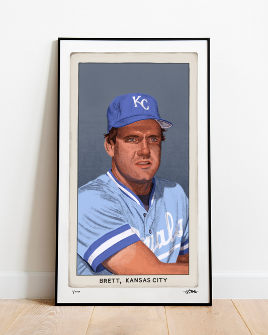 T206 George Brett  - 11” x 19” Art Print