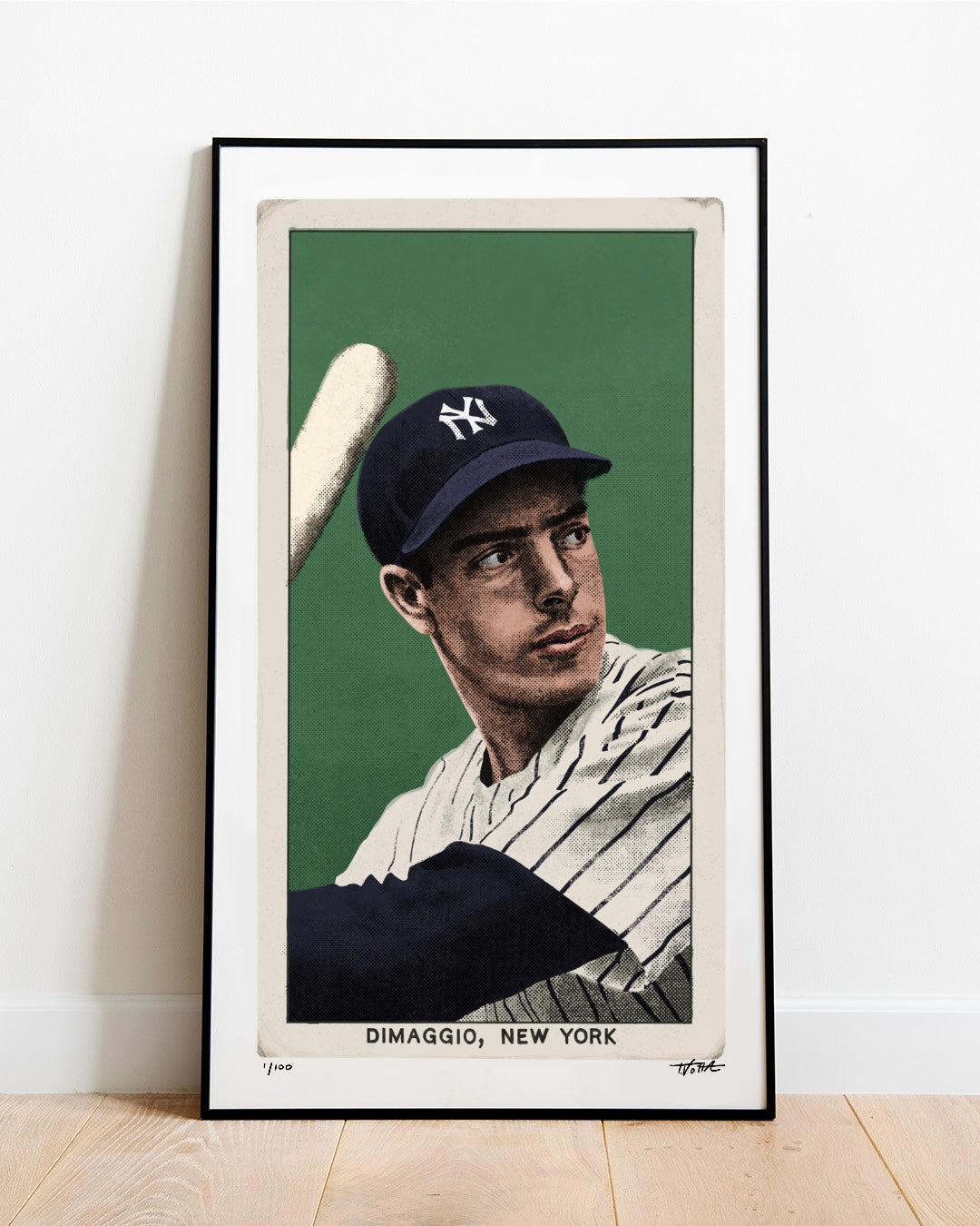 T206 Joe DiMaggio - 11” x 19” Art Print