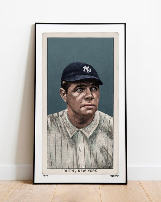 T206 Babe Ruth - 11” x 19” Art Print