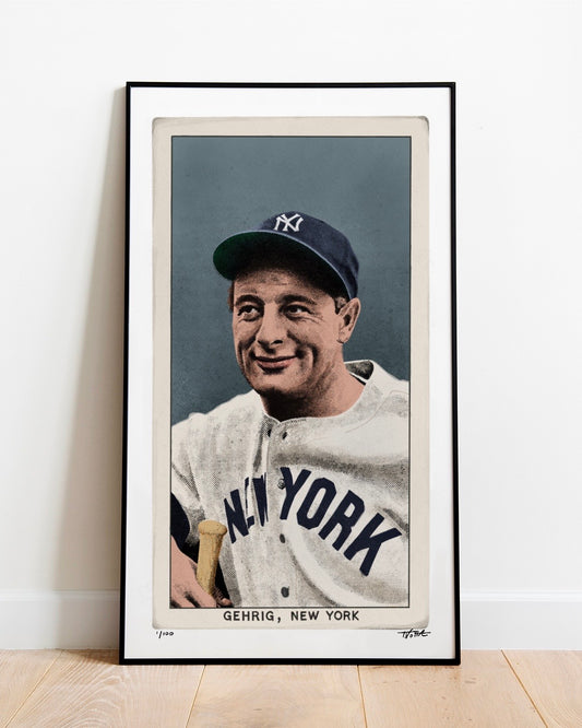 T206 Lou Gehrig - 11” x 19” Art Print